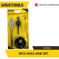 UYUSTOOLS SEO301 3PCS HOLE SAW SET (Lock Installer). 