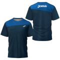 Joma Breathable Running Sportswear Fitness Short Sleeve Men's Badminton Sports T Shirt Tricolor Splicing Printed Tennis Apparel. 