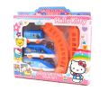 Hello Kitty Electric Battery Operated Train Set With Big 18 Inch Round Track. 