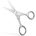 Professional Stainless Steel Mustache & Beard Scissors – Pack of 2pcs Precision Facial Hair Cutting & Trimming Scissors for Men’s Grooming and Hair Care,mustache scissors set, stainless steel grooming scissors, beard trimmer scissors. 