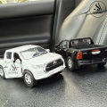 Toyota Hilux Vigo Die Cast Model Metal Toy Car – Lights & Music Sound Feature – 1:36 Scale – Front Doors Openable – Size Approx. 5-Inches – White. 