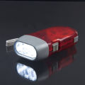 Emergency mini self-charging hand pressing 3 led hand crank flashlight outdoor camping lights manual generator torch light. 