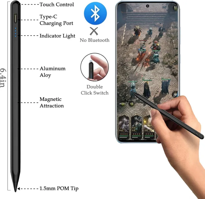Universal%20Active%20Stylus%20Pen%20for%20iOS%20and%20Android%20Tablet/Phone%20Stylus%20Pen%20Palm%20Rejection,%20Tilt%20Sensitivity,%20High%20Precision,%20Magnetic%20Universal%20Stylus%20Touchscreen%20Pen%20for%20Android%20and%20iOS.%20Works%20with%20Any%20Mobile/Tablet%20iPad%20Xiaomi%20Samsung%20Painting%20Pen%20Drawing%20-%20Image%203