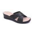 Comfit By Bata Black Chappals For Women. 