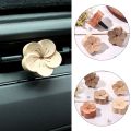 Wooden Aroma Essential Oil Diffuser Essential Oil Diffused Wood Essential Oil Aromatherapy Flower shape For Home/Car Decorate. 