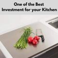 Cutting Board - Stainless Steel Cutting Board - Heat Resistant - Scratch-proof & durable - Cutting Boards steel - Chopping Board For Kitchen -  Easy Maintenance. 