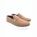 Men's Premium light brown suede Loafers with Stylish White Sole | Lightweight & Comfortable. 