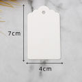 50pcs Kraft Paper Tags White Cardboard Cards with Strings Wedding Birthday Christmas Party Gift Tag Cookie Packaging Supplies. 