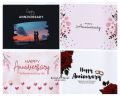 Greeting Card pack of 4 with envelope and 4sticker best gift happy birthday card nikkah mubbarak card anniversary card wedding card charismas card bridal shower card. 
