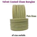 24 pcs/ 2 Dozen velvet glass bangles in 17 colours in Size of 65 mm( Sawa Do / 2.6 ) Standard Size. 