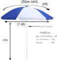 Garden Umbrella Outdoor big size without Stand Holder (only umbrella)  Outdoor Big Size Waterproof Super Cloth Patio Garden Outdoor Umbrella (8ft/96inch) (Blue). 