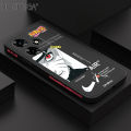 Hontinga for Infinix Hot 30 Back Cover New Anime Naruto Side Design Phone Case Square Soft Liquid Silicone Mobile Cover. 