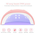54W USB UV Resin Curing Machine DIY Resin Jewelry Making Dryer Tool Gel 18 LED Lights Polish Nail Tools High Quality. 