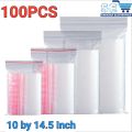100PCS Resealable Air Tight Zip Lock Ziplock Shopper Transparent Plastic Seal Zipper Bags multiple sizes to choose from. 