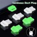 1PC Luminous Cell Phone Dust Plugs DIY Phone Accessories Waterproof Dustproof Plug Cover Type-C Charging Port Protector Compatible for iphone Andriod. 