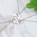 Best Friend Love Heart Sister Necklace Women Big Little Sis Mom Bff Necklaces Pendants Family Jewelry Collier Femme. 