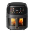 New Silver Crest 8Litre Visual Digital Air Fryer - Digital Colour Touch Screen - Visible Glass Window Air Fryer - 2400W - Multicolour. 