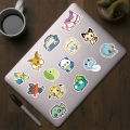 50pcs Kawaii Pokemon Cartoon Stationery Stickers for Luggage Handbook Scrapbooking DIY Decoration Waterproof Removable Sticker. 