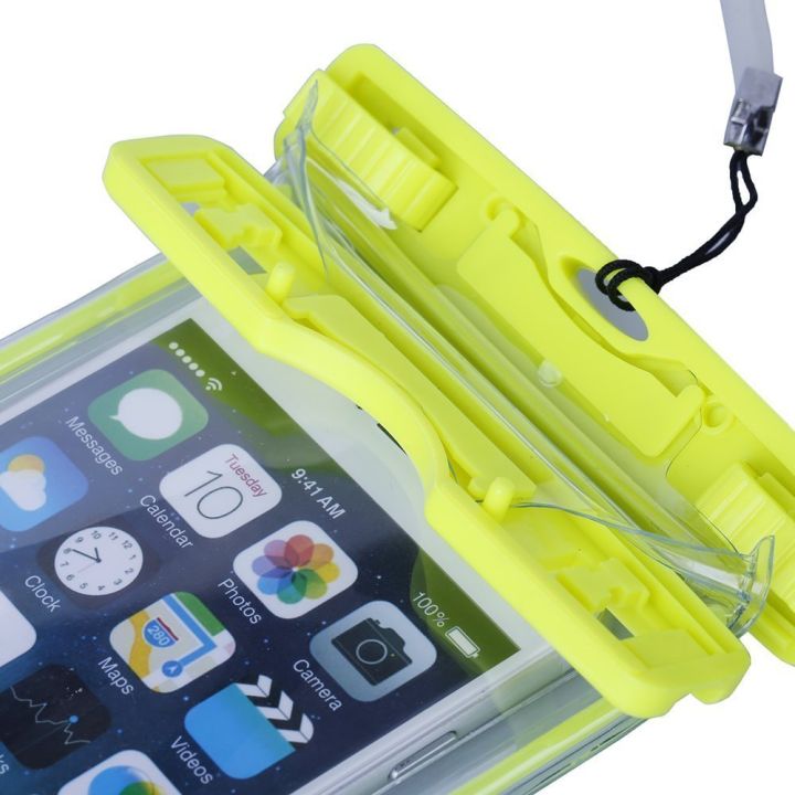 Waterproof%20Bag%20Case%20Cover%20Apple%20iPhone%206S%20Plus%20-%20Universal%20Size%20-%20Clear%20Green%20-%20Image%206