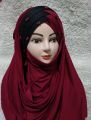 Six D pearl Turkis Hijab Dauble colour  Combination Hijab.. 