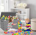 Multi-Use Kids Storage Box with Lid – Large Foldable Container for Toys, Clothes & Books. 