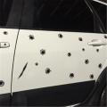Vehicle Simulation DIY Funny Car Stickers 3D Bullet Hole Car Styling Motorcycle Scratch Mark Car Stickers Decals. 