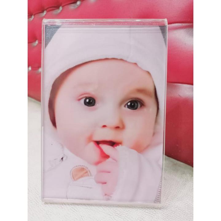 photo frame acrylic with wide base