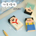 Creative Pencil Eraser Baldness Old Man Eraser Student Stationery School Office Supplies for Kids Will Slowly Go Bald As You Use. 