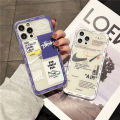 New Phone Case For Infinix Hot 40 Pro Free Fire 4G Cover Soft Silicone Fashionable Shockproof Transparent Comfortable White and Blue Hooks For Infinix Hot 40 Pro Free Fire Case. 
