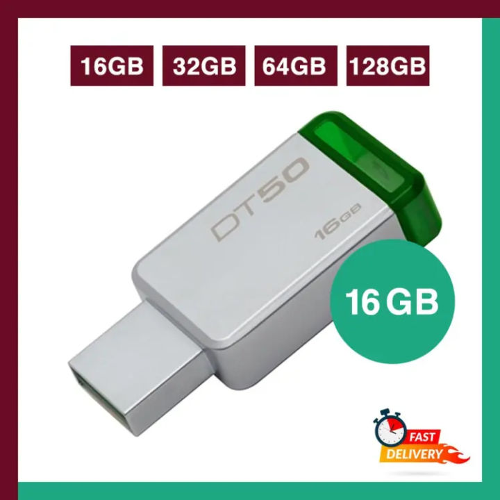 Data Traveler 16/32/64/128 GB Data Traveler DT50 High Speed 2.0/3.0 Flash Memory Stick USB Drive - 6 Months WARRANTY