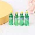 4PCS Dollhouse Miniature Coke Beverage Soda Water Drink Kitchen Accessories Toys. 