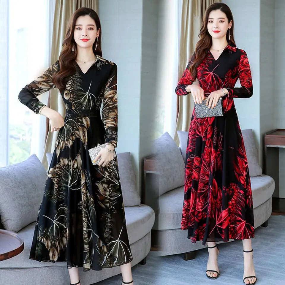 Long sleeve long dresses best sale