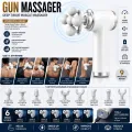 Electric Massager -Gun Massager Deep Tissue Muscle Massager  6 Speed Levels  9 Massage Heads  Rechargeable Portable Body Massage Gun  Full Body Pain Relief  Massager  Massager Machine-6 Speed Quiet Percussion Massage Gun for Pain Relief Gym Recovery. 