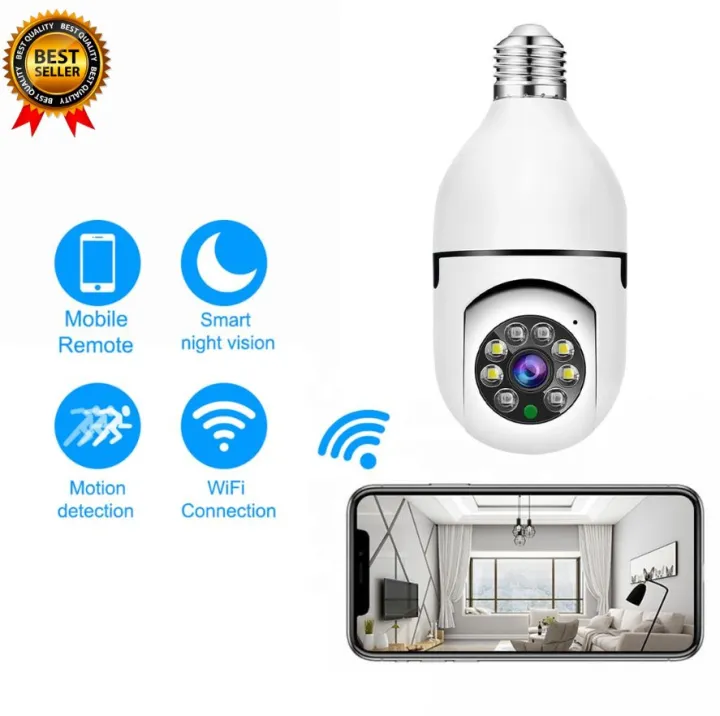 Surveillance%20Camera%202.4G%20Wifi%20E27%20Wireless%20Security%20Monitor%20Cam%20Night%20Vision%20Full%20Color%20Automatic%20Human%20Tracking%20-%20Image%202