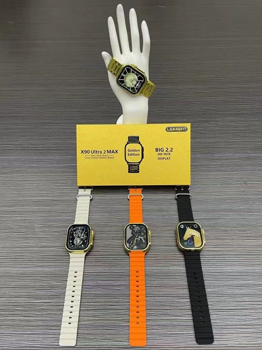 X90%20Ultra%202%20Max%20Golden%20Edition:%20Bluetooth%20Calling,%20Wireless%20Charging,%20Fitness%20Tracker%20Smartwatch%20with%202%20Straps%20x90%20ultra%202%20max%20(Black%20or%20golden)%20-%20Image%204