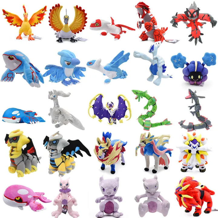 Legendary Pokemon Plush Giratina Lunala Zacian Zamazenta Solgaleo Moltres Kyogre Reshiram Groudon Pokémon Soft Stuffed Toy Gifts