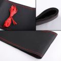 Car Steering Wheel Cover Fashion Sport Hand Stitches Soft Anti slip _ Car steering cover With Theard. 