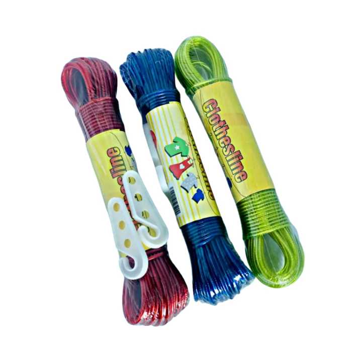 Cloth Hanging Rope for Drying Clothes – 20 Meter PVC Coated Steel Anti ...
