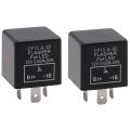 2PC 12V 3Pin Car Flasher Relay CF13 JL-02 Fix LED  Indicator. 