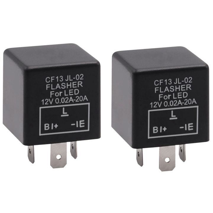 2PC 12V 3Pin Car Flasher Relay CF13 JL-02 Fix LED  Indicator