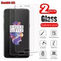 （For OnePlus 5）2Pcs Original Protective Tempered Glass For OnePlus 5 5.5" OnePlus5 A5000 Screen Protective Protector Cover Film. 