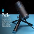 JLab Talk Go USB Microphone, USB-C Output, Cardioid or Omnidirectional, 96k Sample Rate, 20Hz, 20kHz Frequency Response, Volume Control and Quick Mute, Plug and Play. 