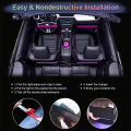 Geepact Car Ambient Light Car LED Strip Light RGB Interior Car Lights APP Control Car Accessories Sound Active Function Car Foot Under Dash Lighting Kit Atmosphere Light Auto Ambient Lamp Remote 12V Car Light. 