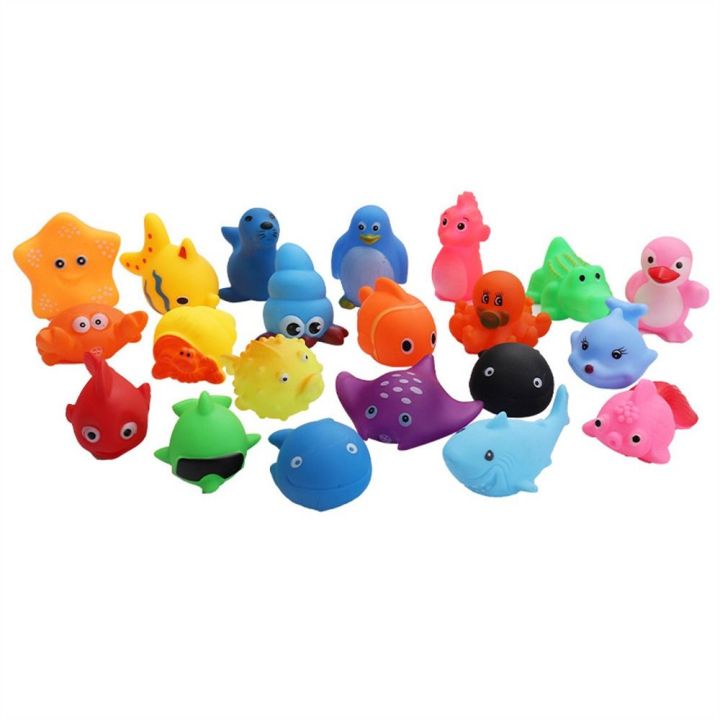 Soft Funny Gift Squeeze Animals Children Colorful Bath Toys Float