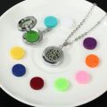 20MM Fashion Jewelry Men Women Unisex Essential Oil Diffuser Necklace Fragrance Locket Aromatherapy Pendant Aroma Charms. 