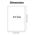30 Sheets DTF Transfer Film Double-Sided Film Glossy Film Clear Pretreat DTF Film PET Heat Transfer Pape A4(8.4Inch X 11.7Inch). 