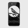 iPhone 5s Cover - SkinLee HQ Infinity Glass Case (Soft) - Rendering Black Bird - SKINLEE-559-1-748-10. 