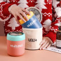 Breakfast cup porridge cup insulation lunch box office worker lunch box stainless steel 304 lunch box student portable cover spoon. 