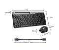 A4Tech Bluetooth & 2.4G Wireless Multi-Device Keyboard & Mouse (FB2535CS). 