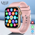 LIGE New Smart Watch For Women Full Touch Screen Bluetooth Call Waterproof Watch Sport Fitness Tracker Smartwatch Lady Bracelet. 